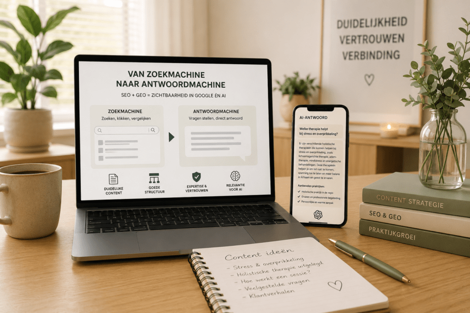 Van zoekmachine naar antwoordmachine: wat dit betekent voor de zichtbaarheid van jouw praktijk